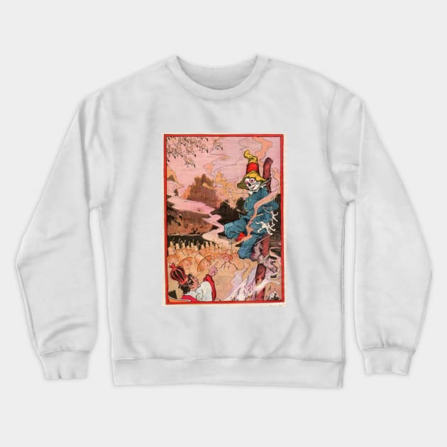 Scarecrow Crucified by Pope Crewneck Sweatshirt by Star Scrunch